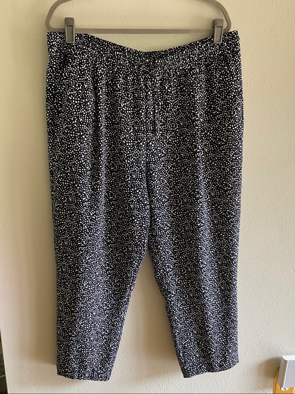 Christopher & Banks Black and White Cropped Pants